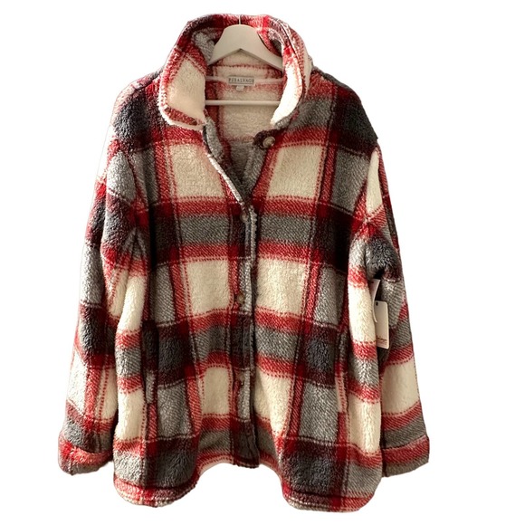 P.J. Salvage Jackets & Blazers - NWT PJ Salvage Women's  plush cozy Shacket Size Small/ Medium